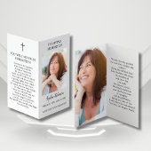 シンプルメモリアル2フォトフォルダー祈りの言葉カード