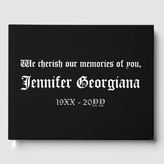 シンプルメモリミニマルゲストブック ゲストブック (正面)