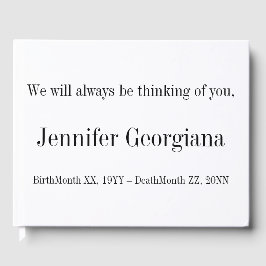 シンプルメモリミニマルゲストブック ゲストブック