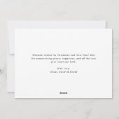 シンプルメリーとBright Christmas Overlay写真 シーズンカード (裏面)