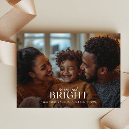 シンプルメリーとBright Christmas Overlay写真 シーズンカード