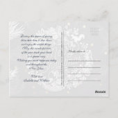 シンプルメリークリスマスとハッピーニューイヤー写真 ポストカード (裏面)