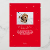 シンプルメリークリスマスの台本2枚の写真 箔シーズンカード (裏面)