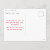 シンプルメリークリスマスウォーターリース シーズンポストカード (裏面)