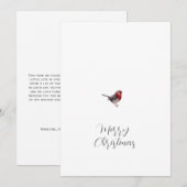 シンプルメリークリスマススクリプトホリデーカード シーズンカード (正面/裏面)