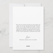 シンプルメリークリスマススクリプトホリデーカード シーズンカード (裏面)