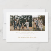 シンプルメリークリスマススクリプト3写真 シーズンカード (裏面)