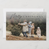 シンプルメリークリスマススクリプト3写真 シーズンカード (正面)