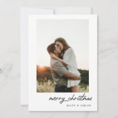 シンプルメリークリスマスフォトカード シーズンカード (正面)