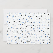 シンプルメリークリスマスフォトコバルトブルー シーズンカード (裏面)