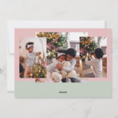 シンプルメリークリスマスフォトホリデーカード シーズンカード (裏面)