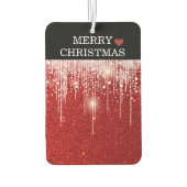 シンプルメリークリスマスレッド カーエアーフレッシュナー (裏面)