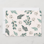 シンプルメリークリスマス家族の写真 シーズンカード (裏面)