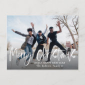 シンプルメリークリスマス書道1写真 ポストカード (正面)