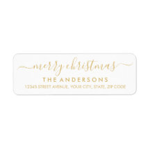 シンプルメリークリスマス金ゴールドスモダンクリプトホリデー