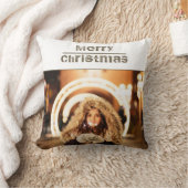 シンプルメリークリスマス2写真 クッション (ブランケット)