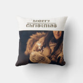 シンプルメリークリスマス2写真 クッション (裏面)