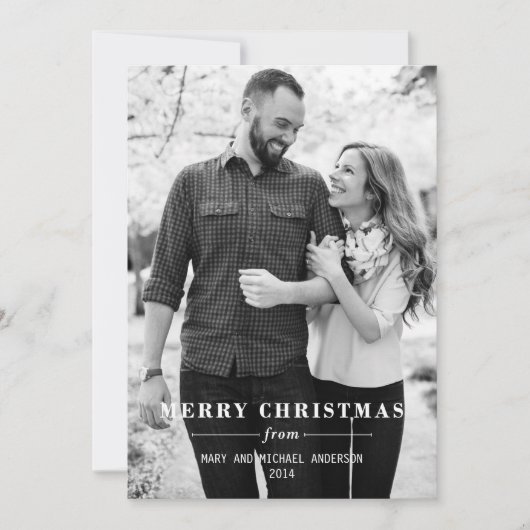 シンプルメリークリスマス シーズンカード (正面)