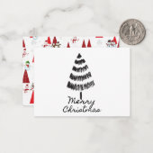 シンプルメリークリスマス ノートカード (正面/裏面インサイチュ)