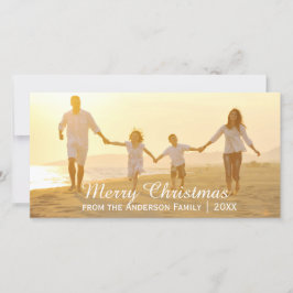 シンプルメリークリスマス – フォトカード シーズンカード