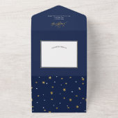 シンプルメリーモダンと明るいクリスマス オールインワン招待状 (外側)