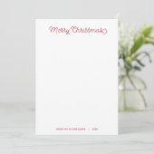 シンプルメリーモダンクリスマス シーズンカード (スタンド正面)