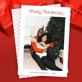 シンプルメリーモダンクリスマス シーズンカード