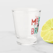 シンプルメリーモダンタイポグラフィとブライトカラフル ショットグラス (左)