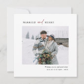 シンプルメリー結婚したPhoto Square シーズンカード (正面)