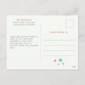 シンプルメリー&ブライトフォトホリデー葉書 シーズンポストカード (裏面)