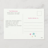 シンプルメリー&ブライトフォトホリデー葉書 シーズンポストカード (裏面)