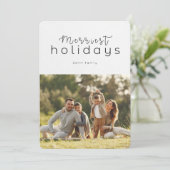 シンプルメリーHolidays Photo Card シーズンカード (スタンド正面)