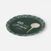 シンプルメンズゴルフマイルストーンバースデーパーティー ペーパープレート (アングル)