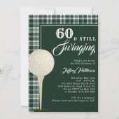 シンプルメンズゴルフマイルストーンバースデーパーティー 招待状 (正面)