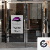 シンプルメークアップ美しいまつげグリッター  ウィンドウサイン (オフィスドア)