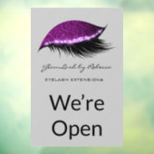 シンプルメークアップ美しいまつげグリッター  ウィンドウサイン (シート3)