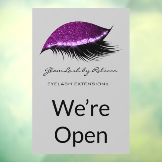 シンプルメークアップ美しいまつげグリッター  ウィンドウサイン (シート3)