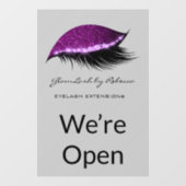 シンプルメークアップ美しいまつげグリッター  ウィンドウサイン (シート)