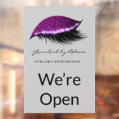 シンプルメークアップ美しいまつげグリッター  ウィンドウサイン (シート2)