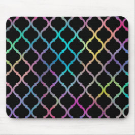 シンプルモエレガントカラフルロモダンッロッコパターン | マウスパッド