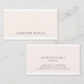 シンプルモダンかわいらしエレガント色トレンディーテンプレート 名刺 (正面/裏面)