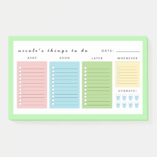 シンプルモダンすべきこと ポストイット (正面)