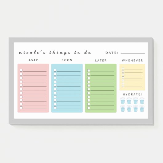 シンプルモダンすべきこと ポストイット (正面)