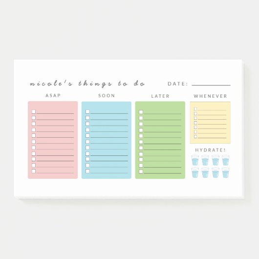 シンプルモダンすべきこと ポストイット (正面)