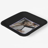 シンプルモダンとラベンダーカスタマイズ可能な写真 ペーパープレート (傾斜あり)