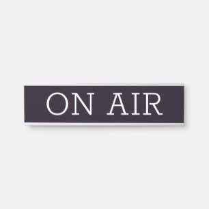 シンプルモダンなエアドアサイン サインプレート