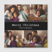 シンプルモダンなクリスマスの家族写真 (正面)