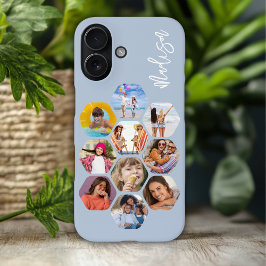 シンプルモダンなマルチフォトコラージュ オーダーメイド iPhone 16ケース