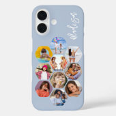 シンプルモダンなマルチフォトコラージュ オーダーメイド Case-Mate iPhoneケース (裏面)