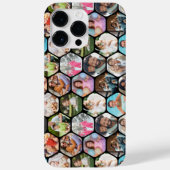 シンプルモダンな六角形のマルチフォトコラージュ Case-Mate iPhoneケース (裏面)